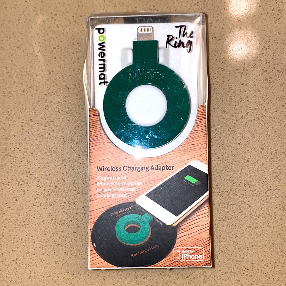 “The Ring” by powermat and Starbucks. Used once.